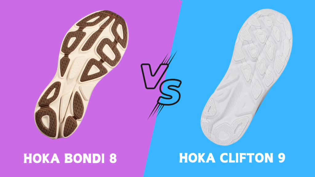 Hoka Bondi 8 vs Clifton 9 soles