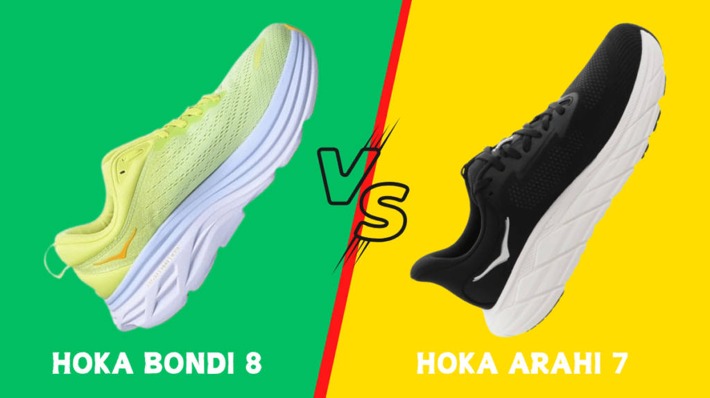  Comparison of Hoka Kaha and Anacapa shoes highlighting their design and structure differences.