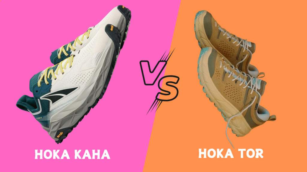 side by side comparison of both shoes