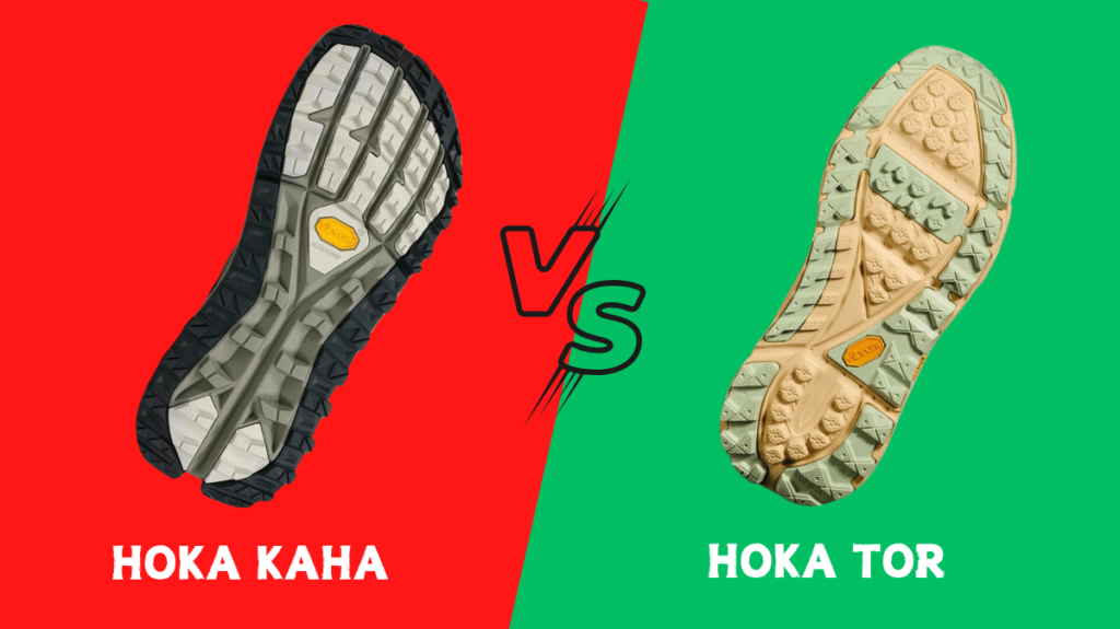 Hoka Kaha vs Tor soles 