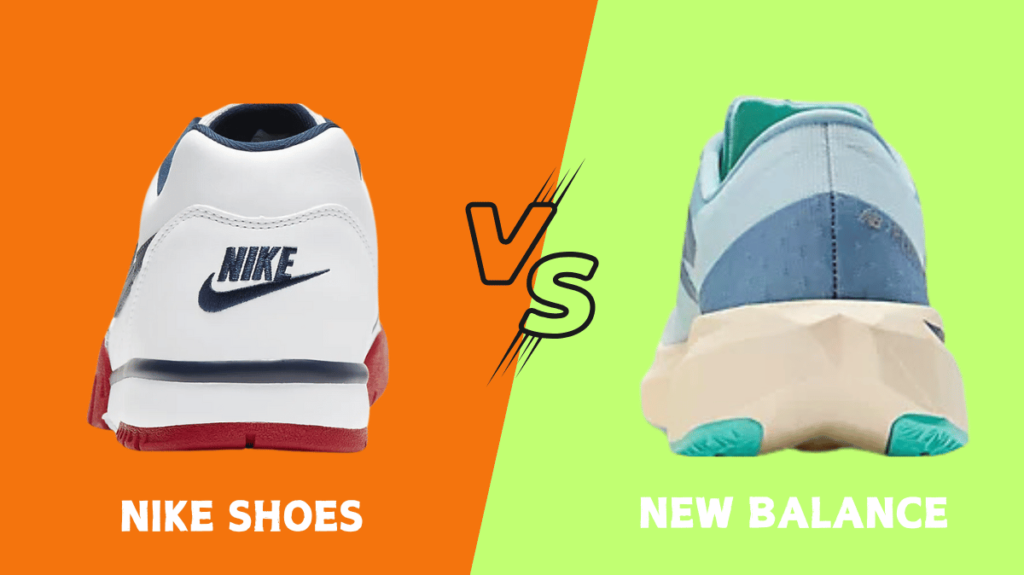 Nike Shoes vs New Balance backview