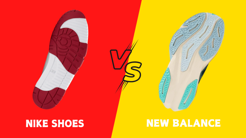 Nike Shoes vs New Balance shoes soles comparison 