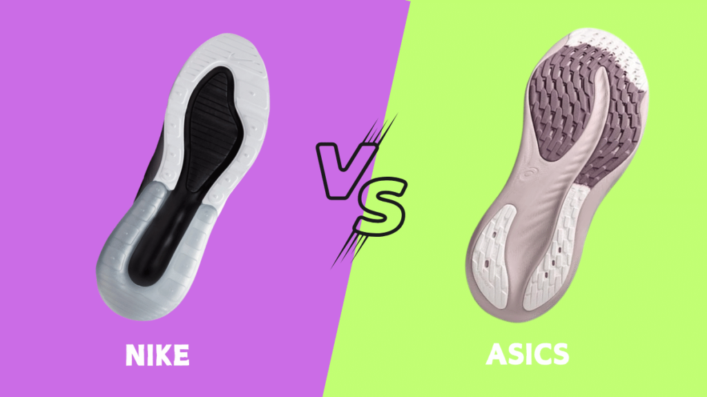 Nike vs Asics soles comparison