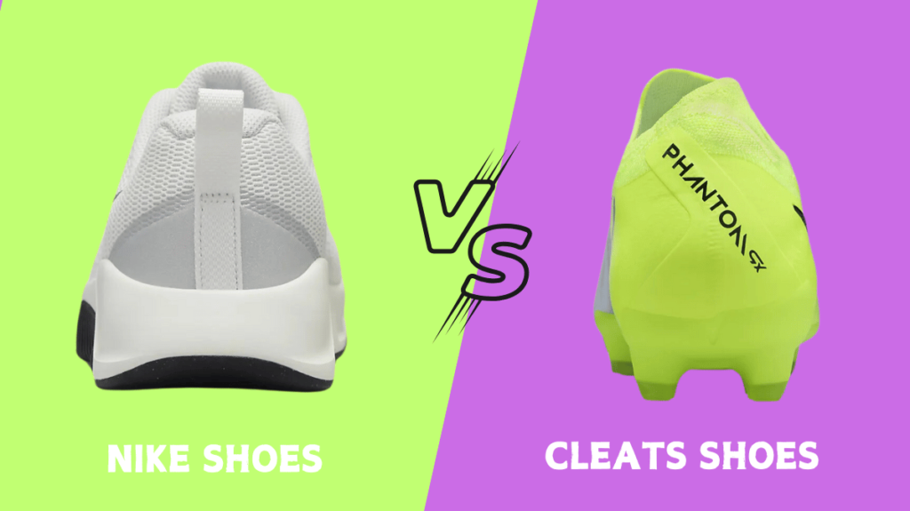 Nike vs Cleats Shoes side by side comparison