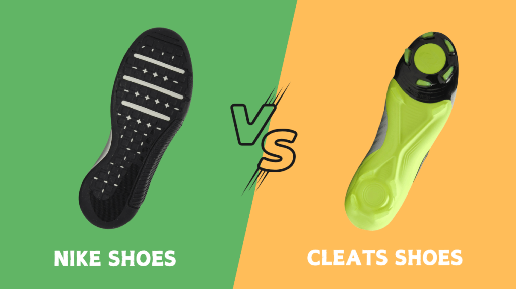 Nike vs Cleats Shoes soles comparison