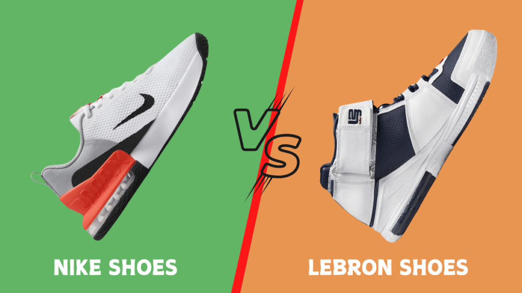 Nike vs LeBron Shoes side by side comparison