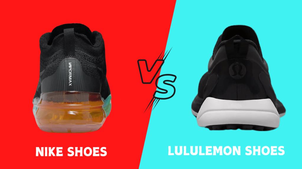 Nike vs Lululemon Shoes back view