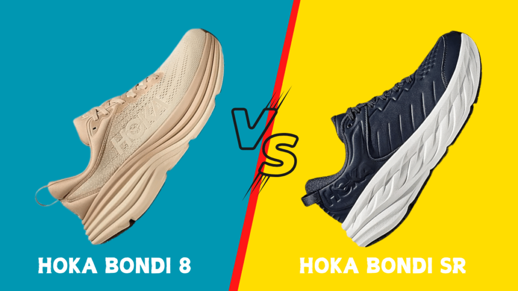 Hoka Bondi 8 vs Bondi SR shoes comparison