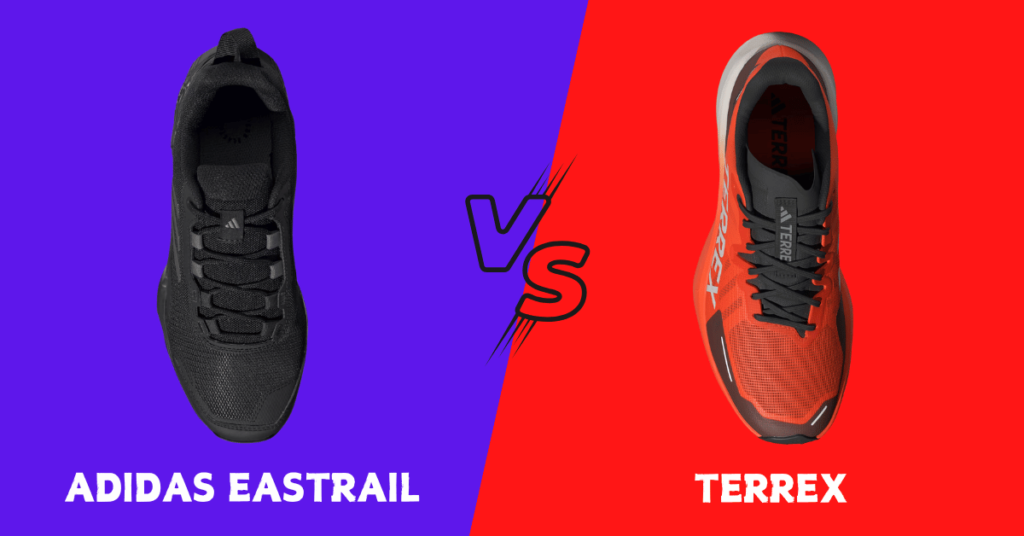 Adidas Eastrail vs Terrex upside view