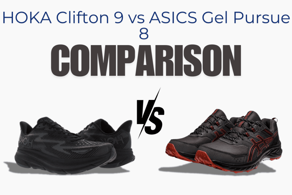 HOKA Clifton 9 and ASICS Gel Pursue 8 