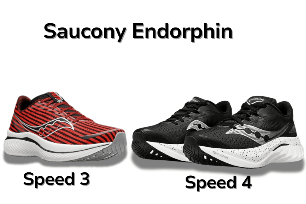 Saucony Endorphin Speed 3 vs 4 shoes comparison