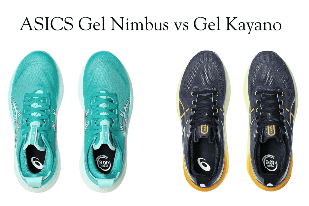 ASICS Gel Nimbus and ASICS Gel Kayano shoes comparison