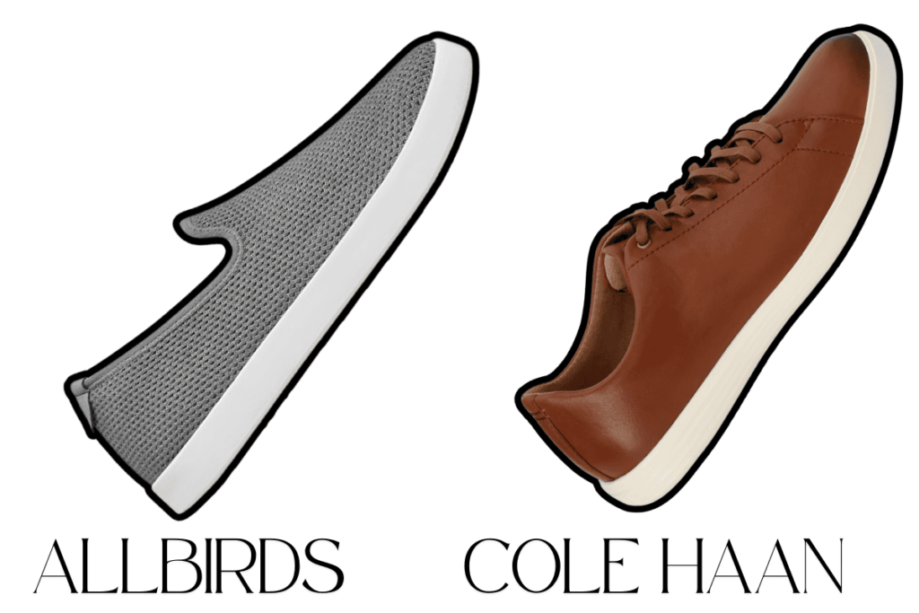 Allbirds vs Cole Haan shoes comparison